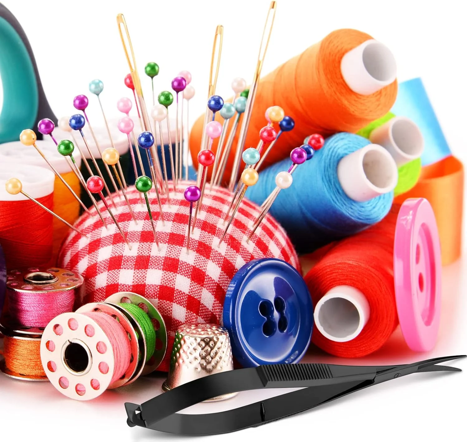 قیچی فنری استیل ژهائو، 2 عدد، 4.7 اینچ، قیچی نخ چین گلدوزی و خیاطی، قیچی ابرو با نوک منحنی، قیچی نخ برای گوش، بینی و سبیل، 2 مدل (مشکی) قیچی فنری استیل ژهائو، 2 عدد، 4.7 اینچ، قیچی نخ چین گلدوزی و خیاطی، قیچی ابرو با نوک منحنی، قیچی نخ برای گوش، بینی و سبیل، 2 مدل (مشکی)