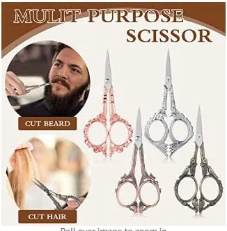 قیچی خیاطی و گلدوزی ژهائو 4 جفت 12 سانتی متری با 4 عدد روکش چرمی مصنوعی طرح گل استیل ضد زنگ طرح لک لک سبک اروپایی قدیمی قلاب بافی قیچی خیاطی کوچک ابزار DIY کار هنری قیچی خیاطی و گلدوزی ژهائو 4 جفت 12 سانتی متری با 4 عدد روکش چرمی مصنوعی طرح گل استیل ضد زنگ طرح لک لک سبک اروپایی قدیمی قلاب بافی قیچی خیاطی کوچک ابزار DIY کار هنری