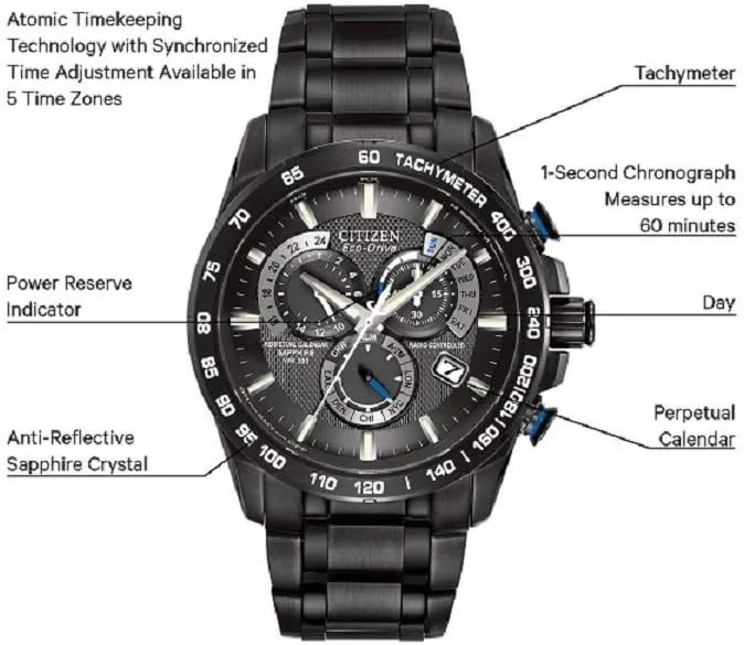ساعت مچی مردانه سیتیزن اکو-درایو مدل Perpetual Chrono A.TAT4007-54E ساعت مچی مردانه سیتیزن اکو-درایو مدل Perpetual Chrono A.TAT4007-54E