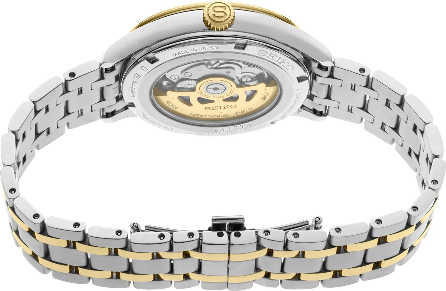 ساعت مردانه سیکو SSA464 - مجموعه Presage - قاب استیل ضد زنگ، بند چرمی، طراحی ظریف، دقت در زمانسنجی، طلایی ساعت مردانه سیکو SSA464 - مجموعه Presage - قاب استیل ضد زنگ، بند چرمی، طراحی ظریف، دقت در زمانسنجی، طلایی