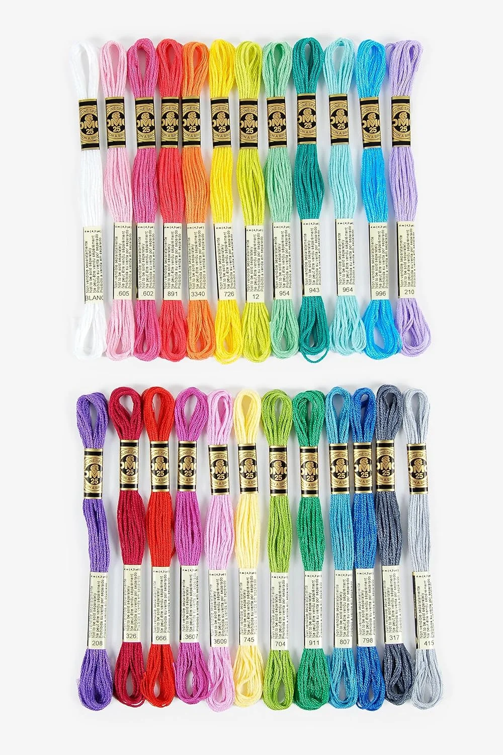 DMC - مجموعه نخ های مولینه اسپشیال 117MC - رنگ های ویتامینی، 100% پنبه - 24 کلاف 4 متری | نخ گلدوزی، ایده آل برای گلدوزی ضربدری DMC - مجموعه نخ های مولینه اسپشیال 117MC - رنگ های ویتامینی، 100% پنبه - 24 کلاف 4 متری | نخ گلدوزی، ایده آل برای گلدوزی ضربدری