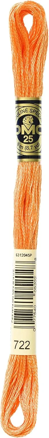 نخ گلدوزی DMC، 8 متری، رنگ های متنوع، پارچه، نارنجی نخ گلدوزی DMC، 8 متری، رنگ های متنوع، پارچه، نارنجی
