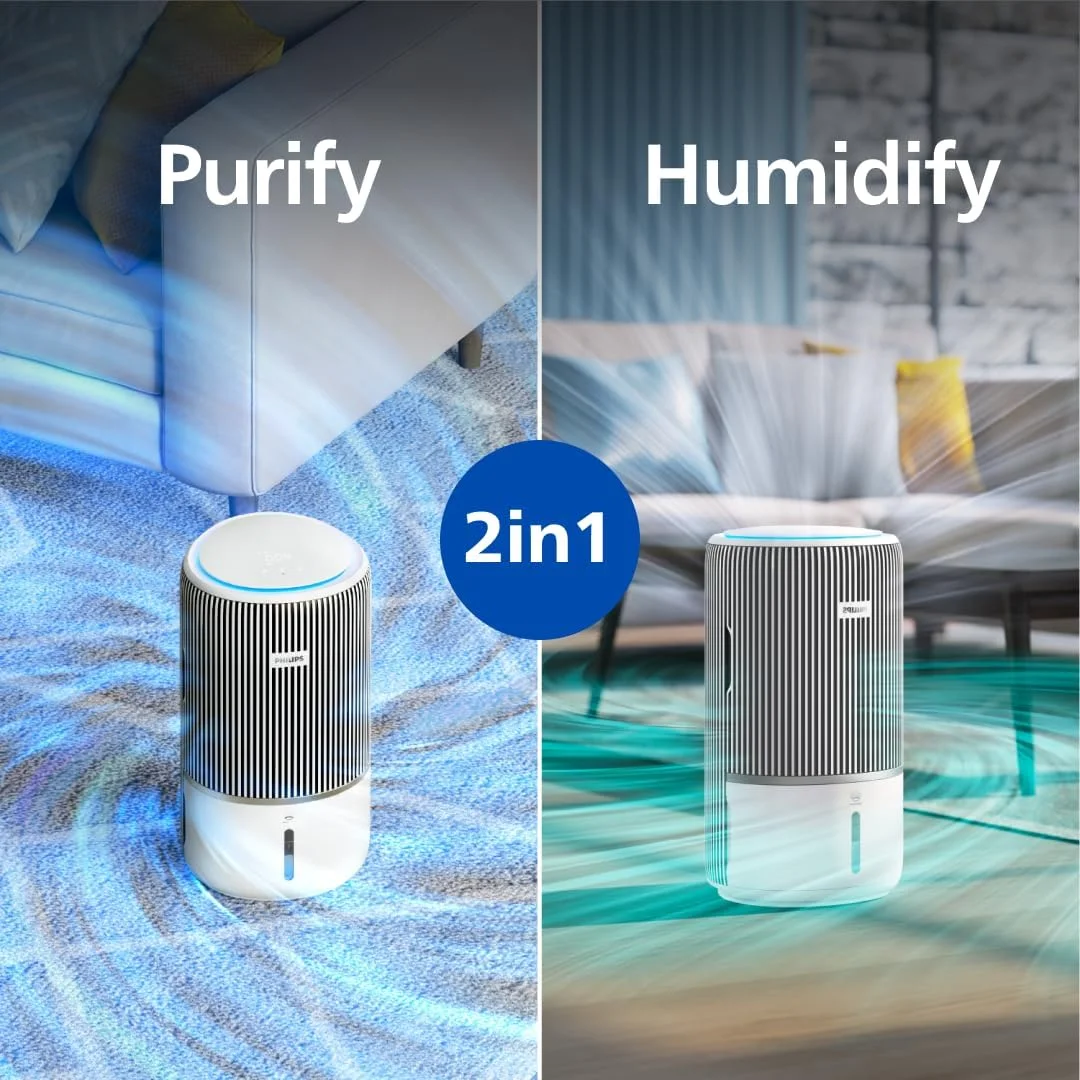 دستگاه تصفیه هوا و مرطوب کننده هوشمند 2 در 1 فیلیپس PureProtect Water سری 3400 - 78 متر مربع، HEPA، کربن فعال، 5 سرعت، حالت خواب، قفل کودک، مخزن آب 3.2 لیتری، اتصال هوشمند، سفید - AC3420/10 دستگاه تصفیه هوا و مرطوب کننده هوشمند 2 در 1 فیلیپس PureProtect Water سری 3400 - 78 متر مربع، HEPA، کربن فعال، 5 سرعت، حالت خواب، قفل کودک، مخزن آب 3.2 لیتری، اتصال هوشمند، سفید - AC3420/10