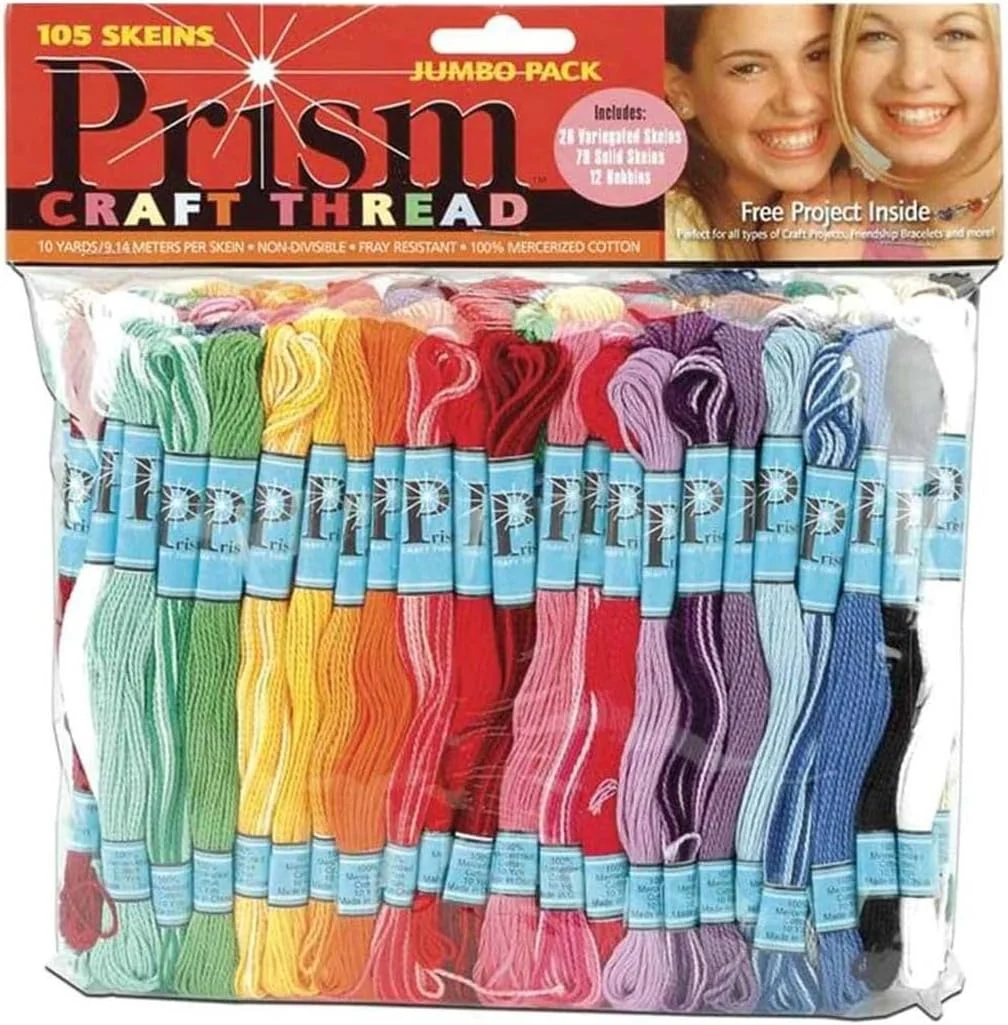 نخ کوبلن DMC مدل Prism Craft بسته جامبو 9.9 یاردی 105 عددی رنگ های متنوع 20X15X25