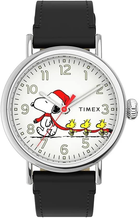 ساعت مچی آنالوگ مردانه تایمکس مدل TW2U86400 Peanuts Snoopy، سایز 40 میلی متر، مشکی