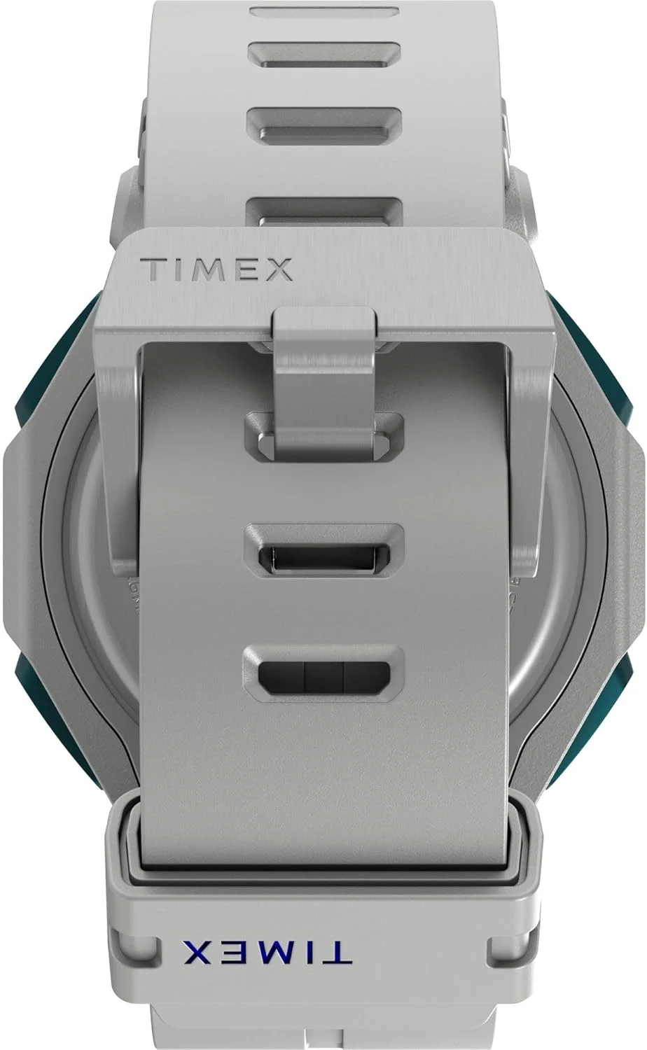 ساعت دیجیتال مردانه TIMEX Command با صفحه مربع مشکی و بند دستبند رزینی سفید، مقاوم در برابر آب - TW2V63600UJ ساعت دیجیتال مردانه TIMEX Command با صفحه مربع مشکی و بند دستبند رزینی سفید، مقاوم در برابر آب - TW2V63600UJ