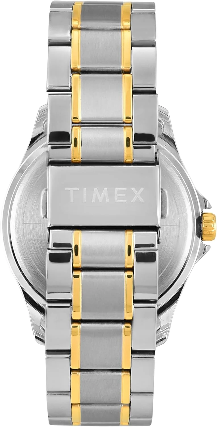 ساعت مچی آنالوگ مردانه TIMEX Classics با صفحه گرد و ضد آب، نقره ای، سایز استاندارد، کلاسیک