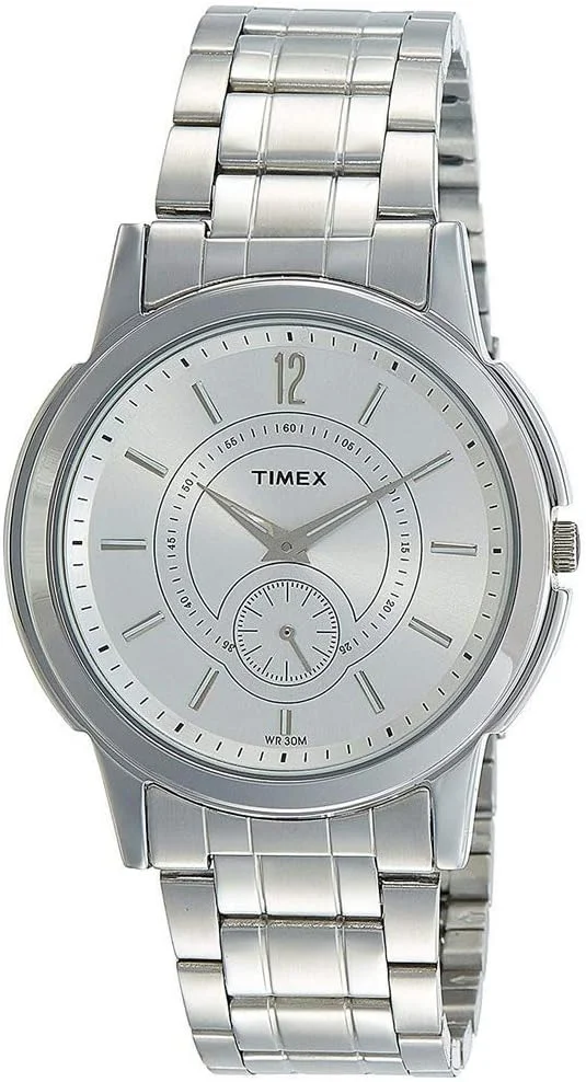 ساعت مچی مردانه Timex Empera آنالوگ صفحه نقره ای - TW000U308