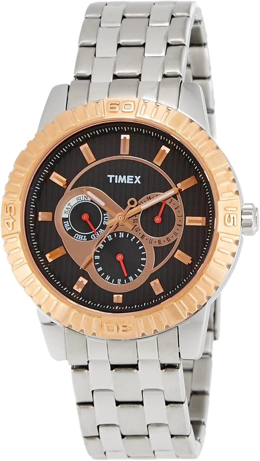ساعت مچی مردانه آنالوگ Timex E-Class با صفحه مشکی - TI000Q30200