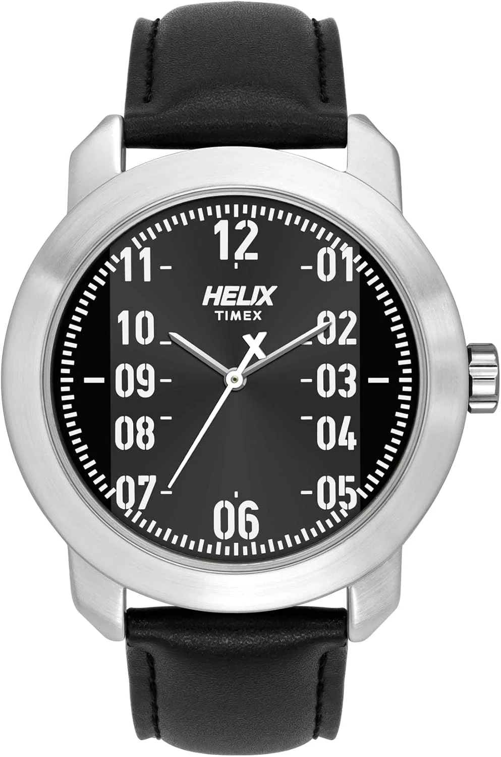 ساعت مچی مردانه آنالوگ چرمی TIMEX Helix با صفحه خاکستری مدل Tw036Hg02، بند رزگلد، خاکستری، بند