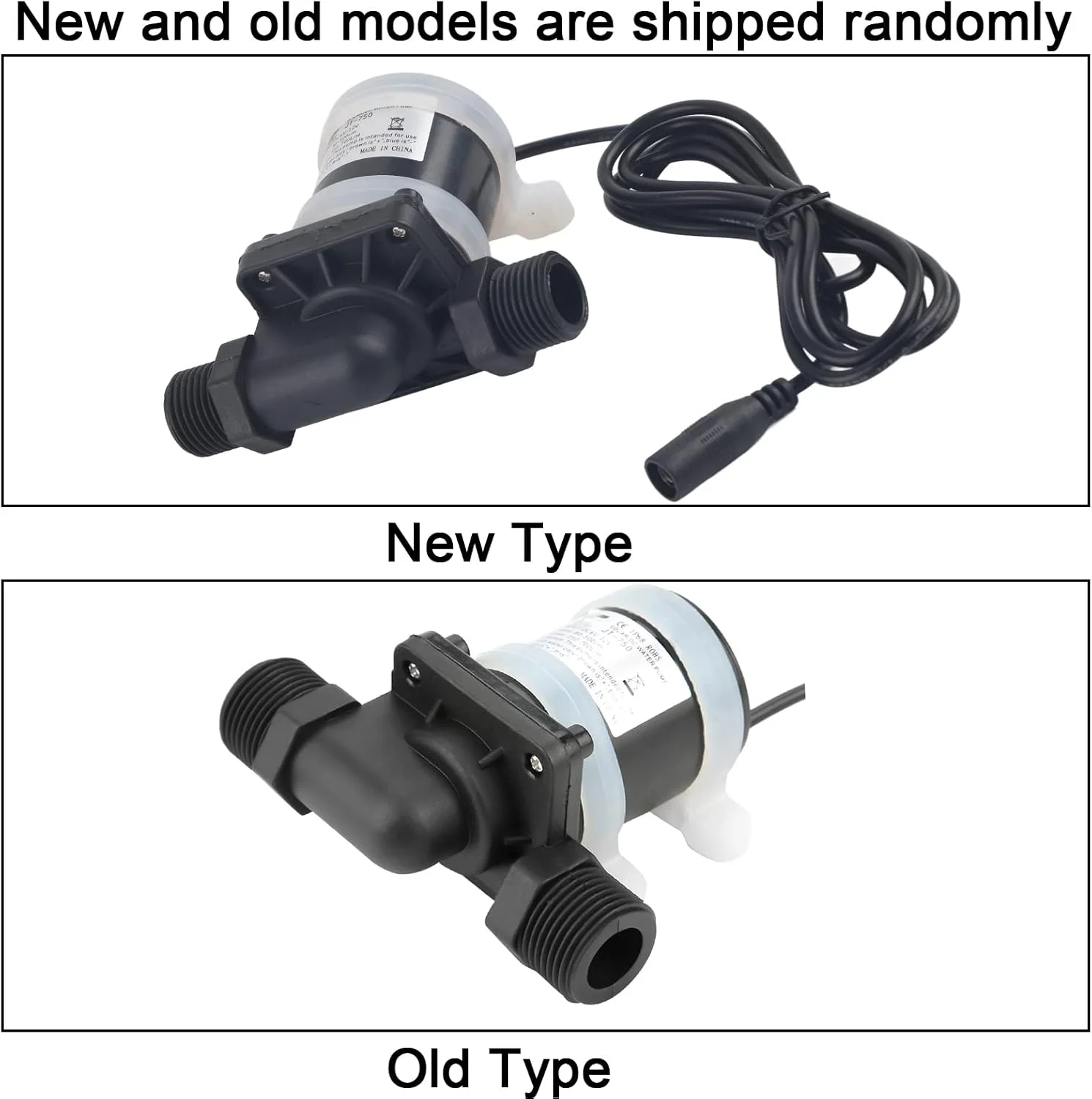 پمپ آب کوچک DC مدل Eujgoov، پمپ آب چرخشی، پمپ آب خطی، پمپ آب گرم کوچک، پمپ آب 100 درجه سانتیگراد 12 ولت ‑40℃ ~ 100℃