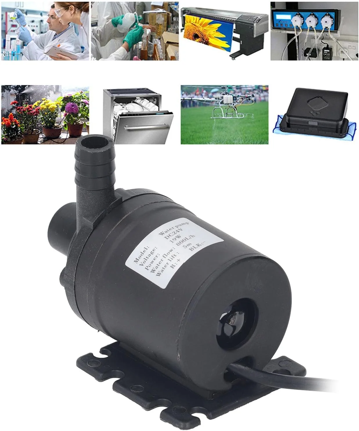 پمپ شناور DC 24V Eujgoov، پمپ آکواریوم فواره 200GPH (800 لیتر در ساعت)، ارتفاع 5 متر برای فواره ها، هیدروپونیک، حوضچه ها، آکواریوم ها و غیره. پمپ شناور DC 24V Eujgoov، پمپ آکواریوم فواره 200GPH (800 لیتر در ساعت)، ارتفاع 5 متر برای فواره ها، هیدروپونیک، حوضچه ها، آکواریوم ها و غیره.