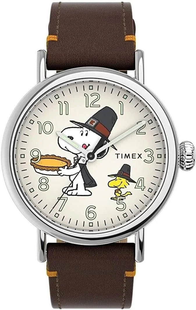 ساعت مچی تایمکس استاندارد Peanuts Snoopy Woodstock Pilgrims Thanksgiving مدل TW2V60100