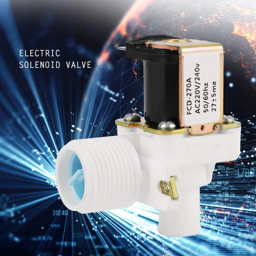 شیر ورودی آب Eujgoov FCD270A، شیر برقی BSPP 3/4 اینچ، شیر کنترل آب ماشین لباسشویی شیر ورودی آب Eujgoov FCD270A، شیر برقی BSPP 3/4 اینچ، شیر کنترل آب ماشین لباسشویی