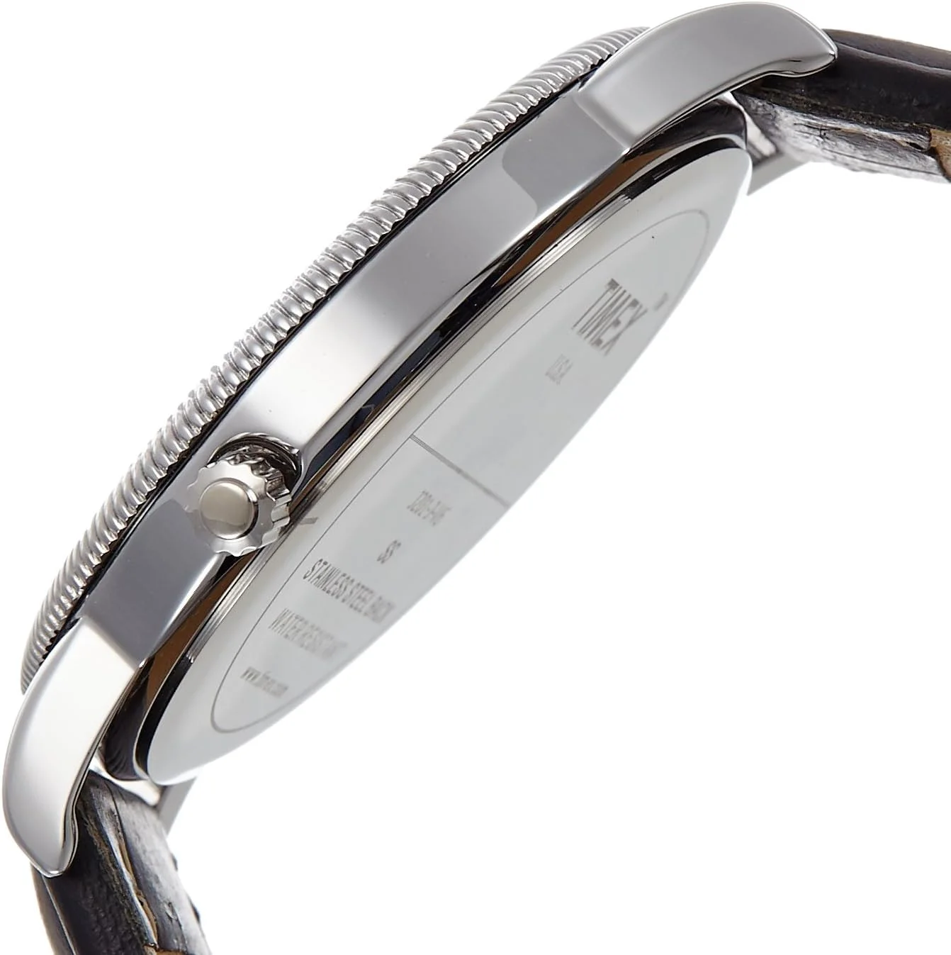 ساعت مچی مردانه Timex E-Class آنالوگ صفحه مشکی مدل J201، بند ساعت مچی مردانه Timex E-Class آنالوگ صفحه مشکی مدل J201، بند
