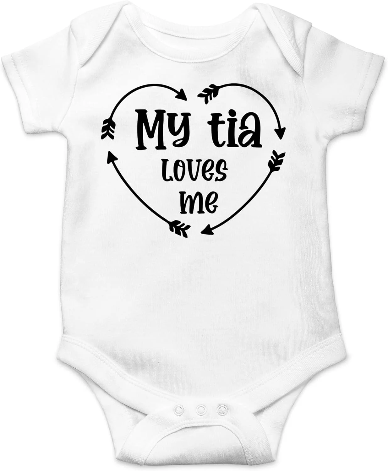 CBTwear تی‌شرت بچه گانه طرح "عمه ام منو دوست داره" - لباس نوزادی - سرهمی خنده دار برای نوزادان پسر و دختر