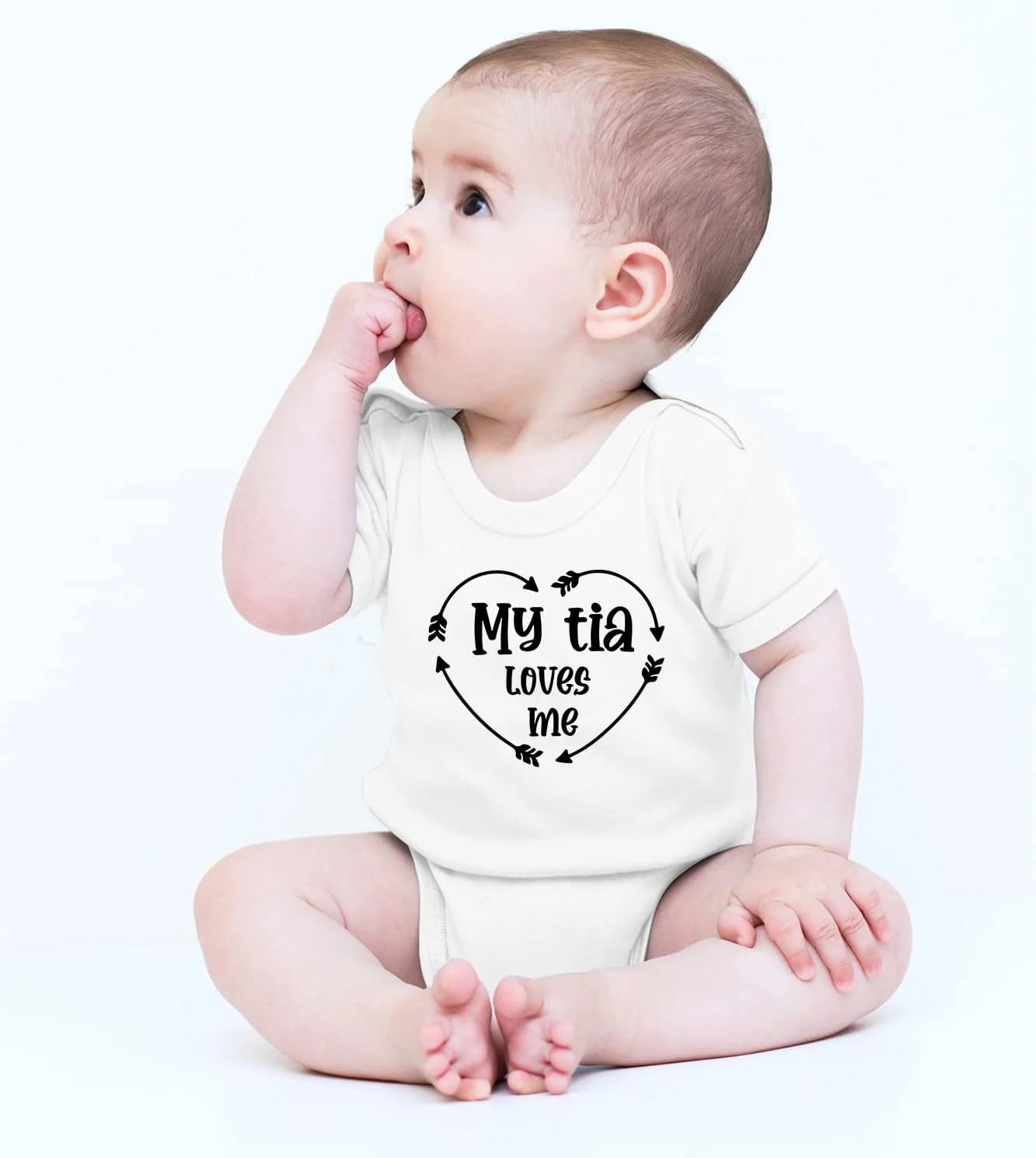 CBTwear تیشرت بچه گانه طرح "عمه ام منو دوست داره" - لباس نوزادی - سرهمی خنده دار برای نوزادان پسر و دختر CBTwear تیشرت بچه گانه طرح "عمه ام منو دوست داره" - لباس نوزادی - سرهمی خنده دار برای نوزادان پسر و دختر