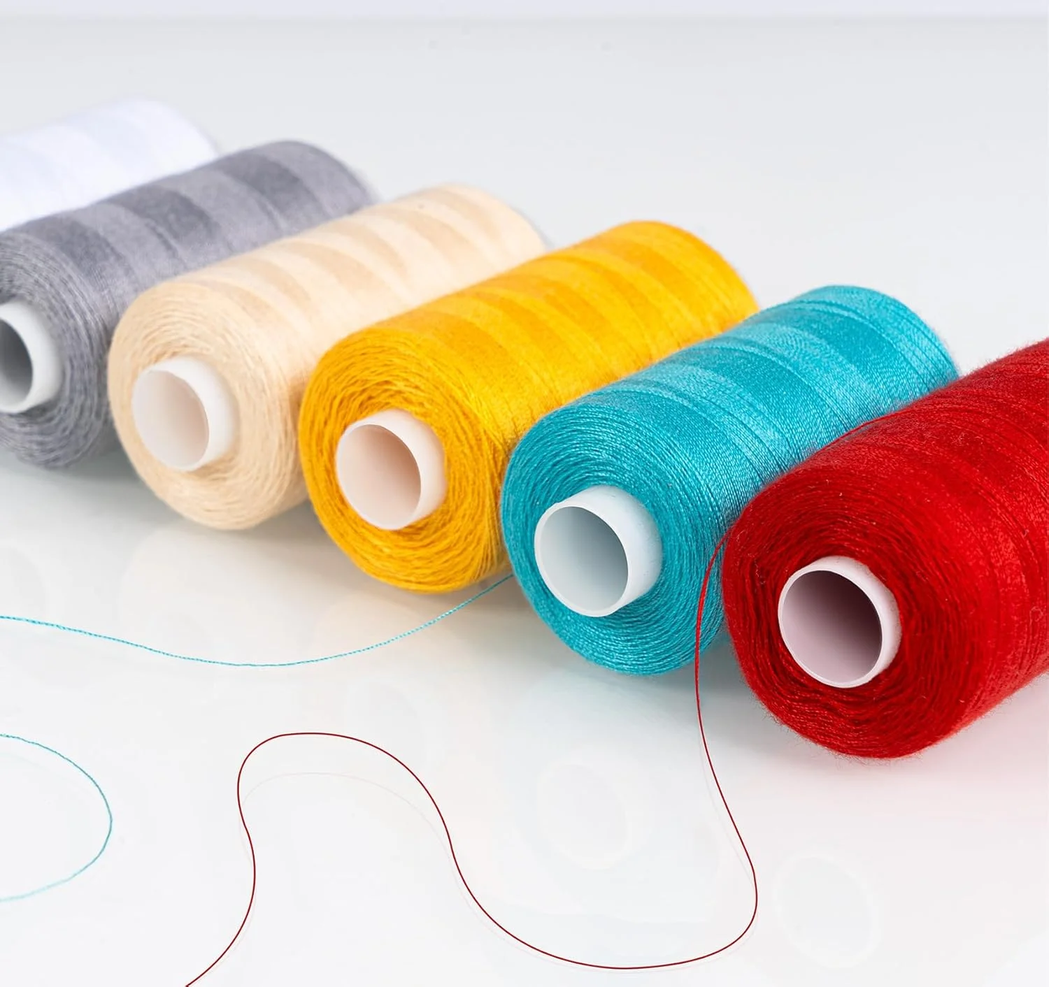 نخ خیاطی ilauke، نخ پلی استر 12 رنگ 700 یارد در هر قرقره، نخ همه منظوره برای مجموعه نخ خیاطی، نخ لحاف دوزی دستی و چرخ خیاطی نخ خیاطی ilauke، نخ پلی استر 12 رنگ 700 یارد در هر قرقره، نخ همه منظوره برای مجموعه نخ خیاطی، نخ لحاف دوزی دستی و چرخ خیاطی