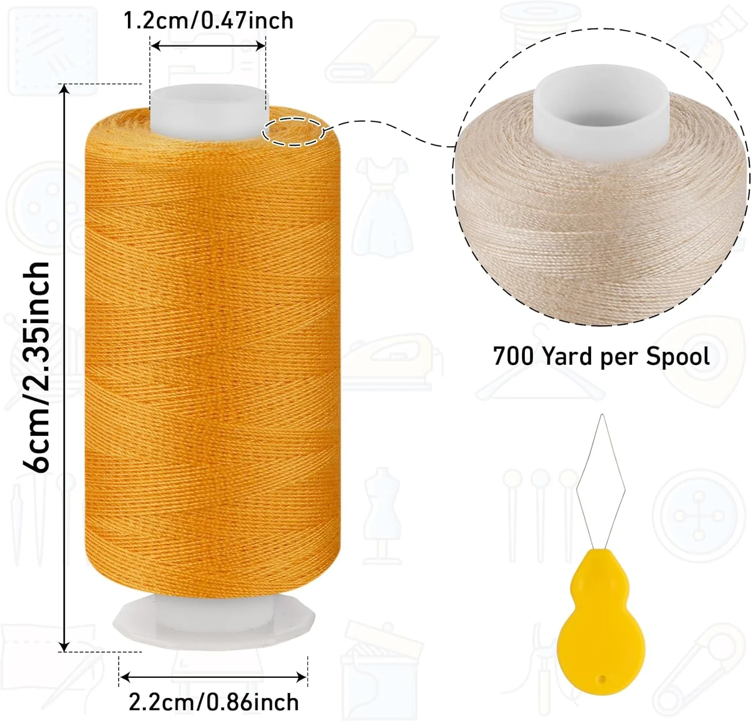 نخ خیاطی ilauke، نخ پلی استر 12 رنگ 700 یارد در هر قرقره، نخ همه منظوره برای مجموعه نخ خیاطی، نخ لحاف دوزی دستی و چرخ خیاطی نخ خیاطی ilauke، نخ پلی استر 12 رنگ 700 یارد در هر قرقره، نخ همه منظوره برای مجموعه نخ خیاطی، نخ لحاف دوزی دستی و چرخ خیاطی