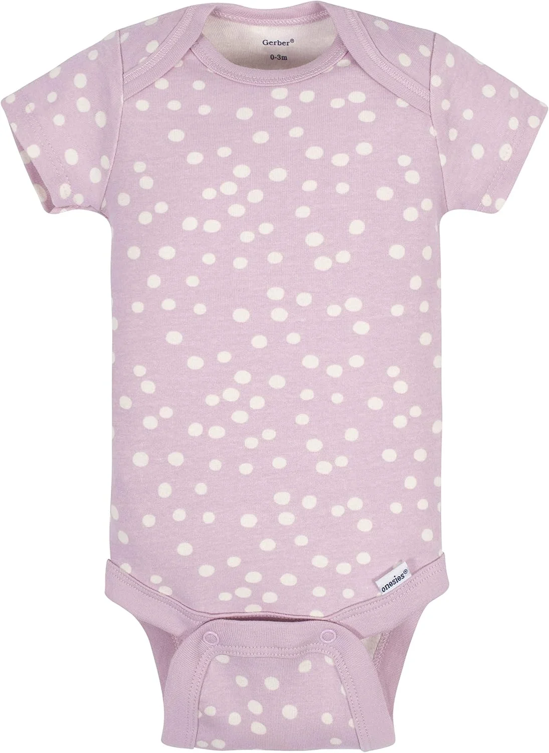 گروبای گربر، لباس زیر دکمه دار آستین کوتاه ارگانیک 5 عددی دخترانه