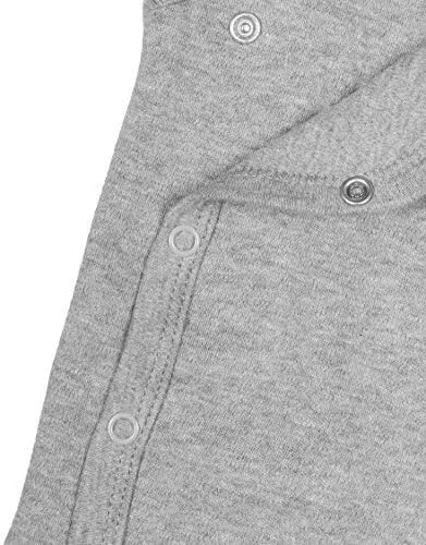 ست بادی نوزادی دکمه دار از پهلو، 100% پنبه پسرانه دخترانه یونی‌سکس کیمونو، بسته 4 عددی