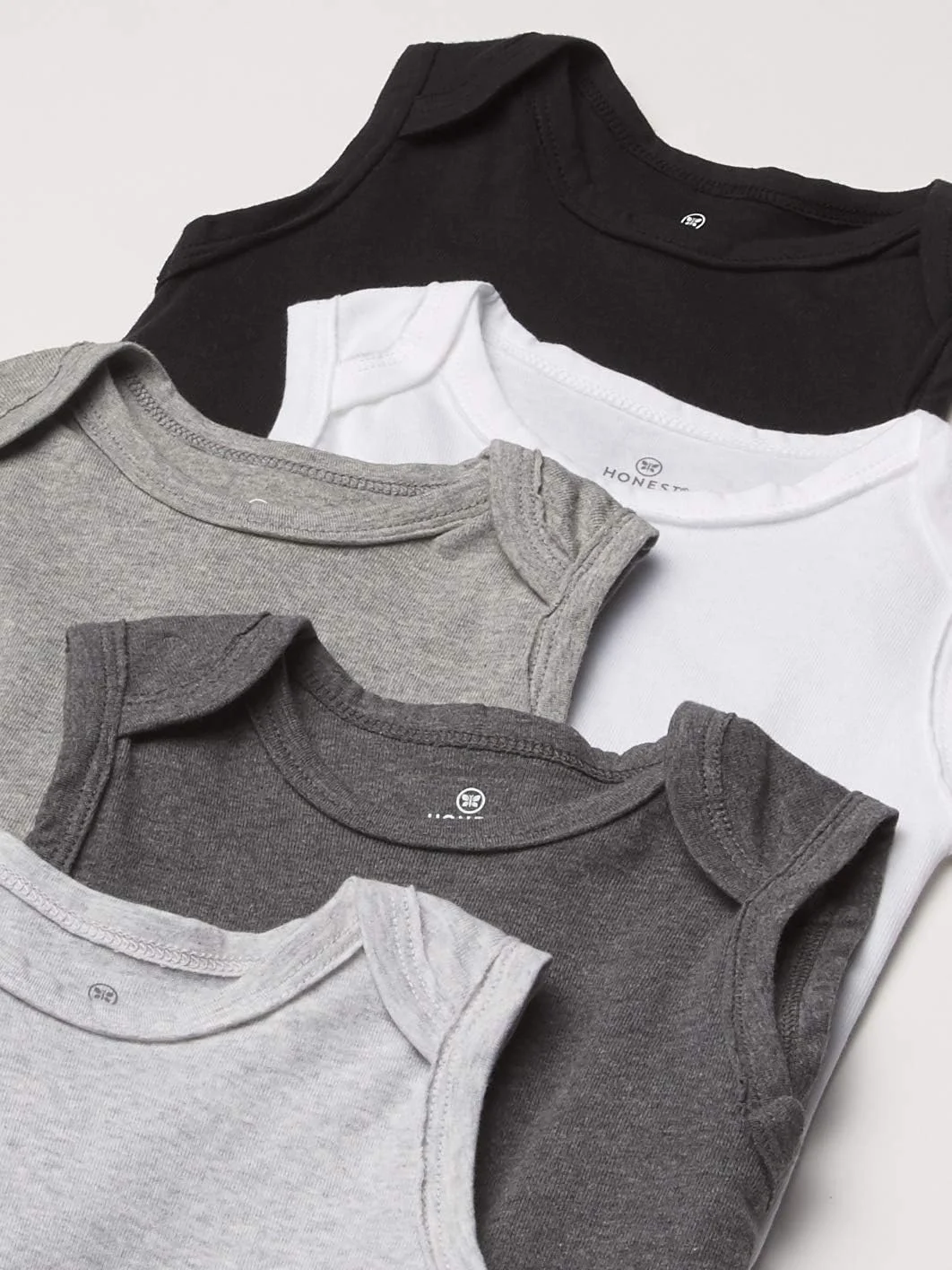 لباس زیر دکمه دار آستین حلقه ای نوزاد و کودک ارگانیک HonestBaby - بسته چندتایی تی شرت لباس زیر دکمه دار آستین حلقه ای نوزاد و کودک ارگانیک HonestBaby - بسته چندتایی تی شرت