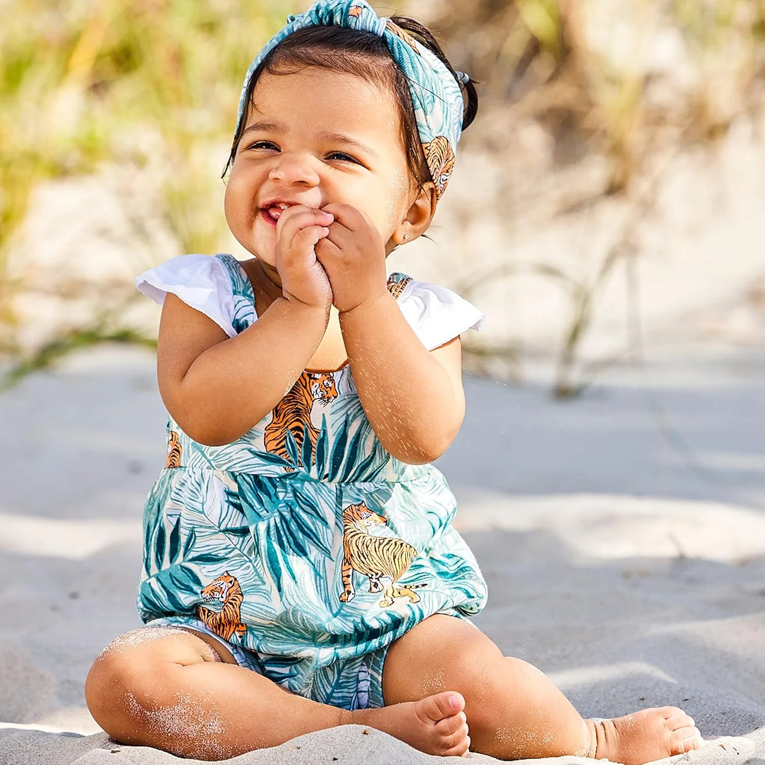 ست 3 تکه تاپ بادی حباب دار، رامپر و هدبند دخترانه HonestBaby (بسته 3 عددی) ست 3 تکه تاپ بادی حباب دار، رامپر و هدبند دخترانه HonestBaby (بسته 3 عددی)