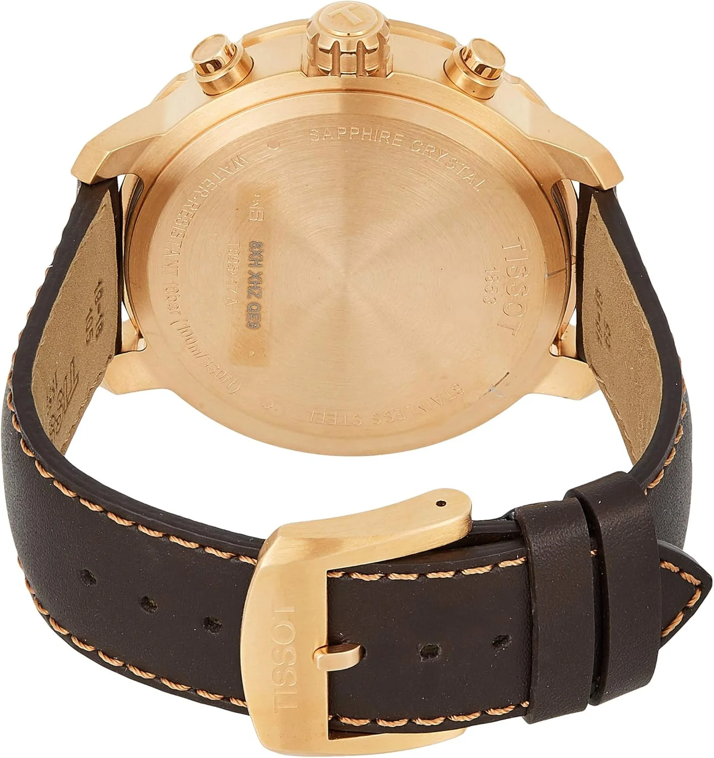 ساعت مچی مردانه تیسوت کوارتز استیل ضد زنگ، قهوه ای T095.417.36.1767.39 ساعت مچی مردانه تیسوت کوارتز استیل ضد زنگ، قهوه ای T095.417.36.1767.39