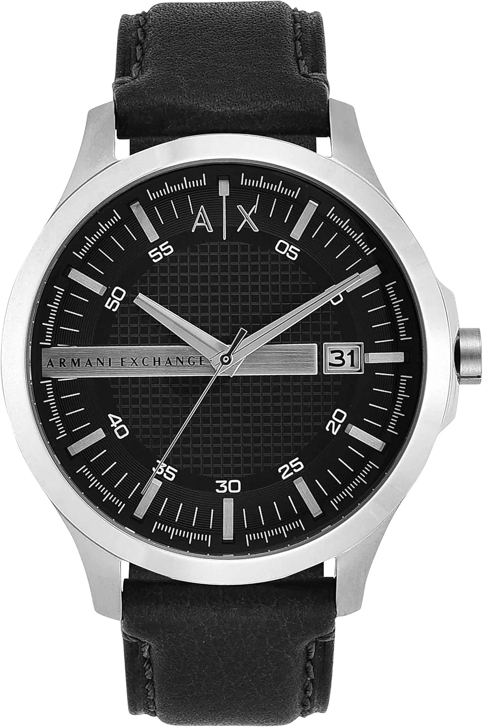 ساعت مردانه A|X Armani Exchange با نمایشگر آنالوگ سه عقربه و پنجره تاریخ، ساعت مردانه با بند استیل ضد زنگ یا چرمی