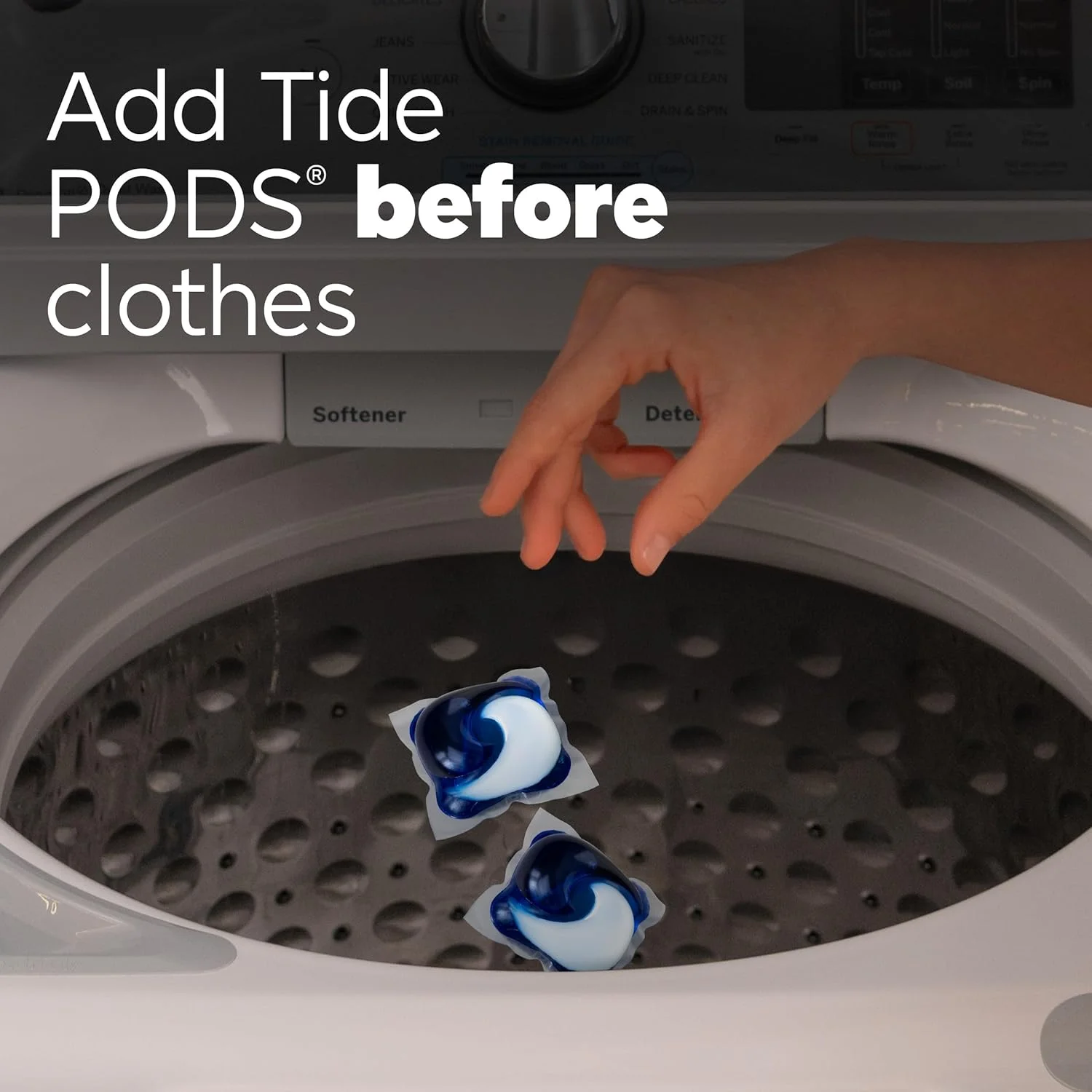 قرص ماشین لباسشویی Tide PODS، شوینده مایع، تمیز کننده قدرتمند 3 در 1 در یک مرحله، سازگار با HE، رایحه بهاری، 76 عدد