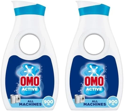 مایع لباسشویی امو، اکتیو، تا 100% لکه بری در یک شستشو*، 900 میلی لیتر، بسته بندی ممکن است متفاوت باشد (بسته 2 عددی)