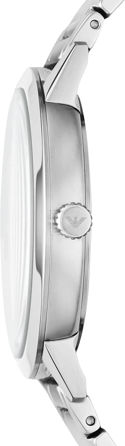 ساعت مچی مردانه امپوریو آرمانی مدل سه عقربه با بند چرمی