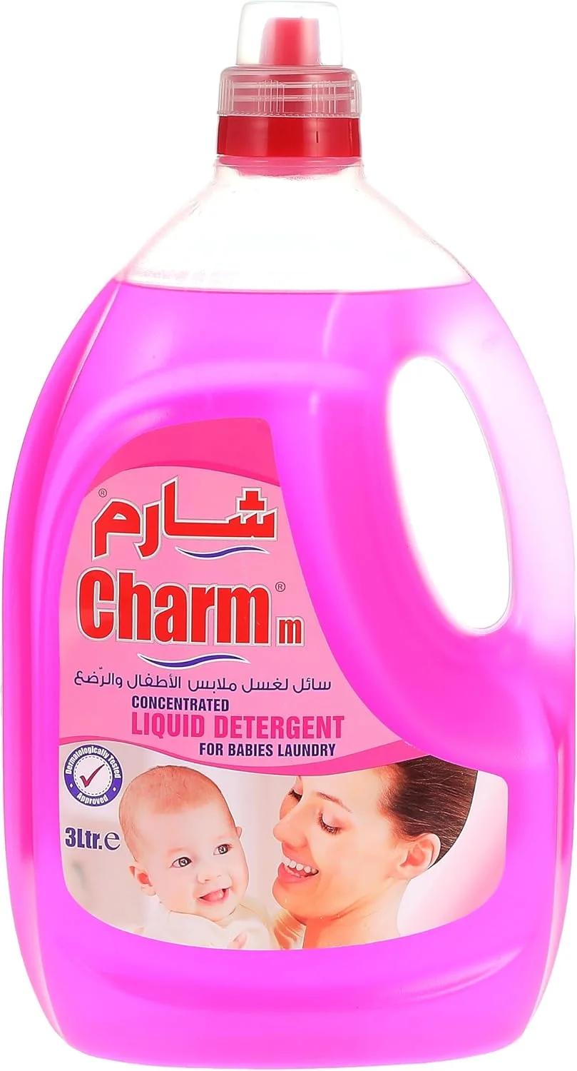 مایع لباسشویی کودک CHARMM حجم 3 لیتر - صورتی