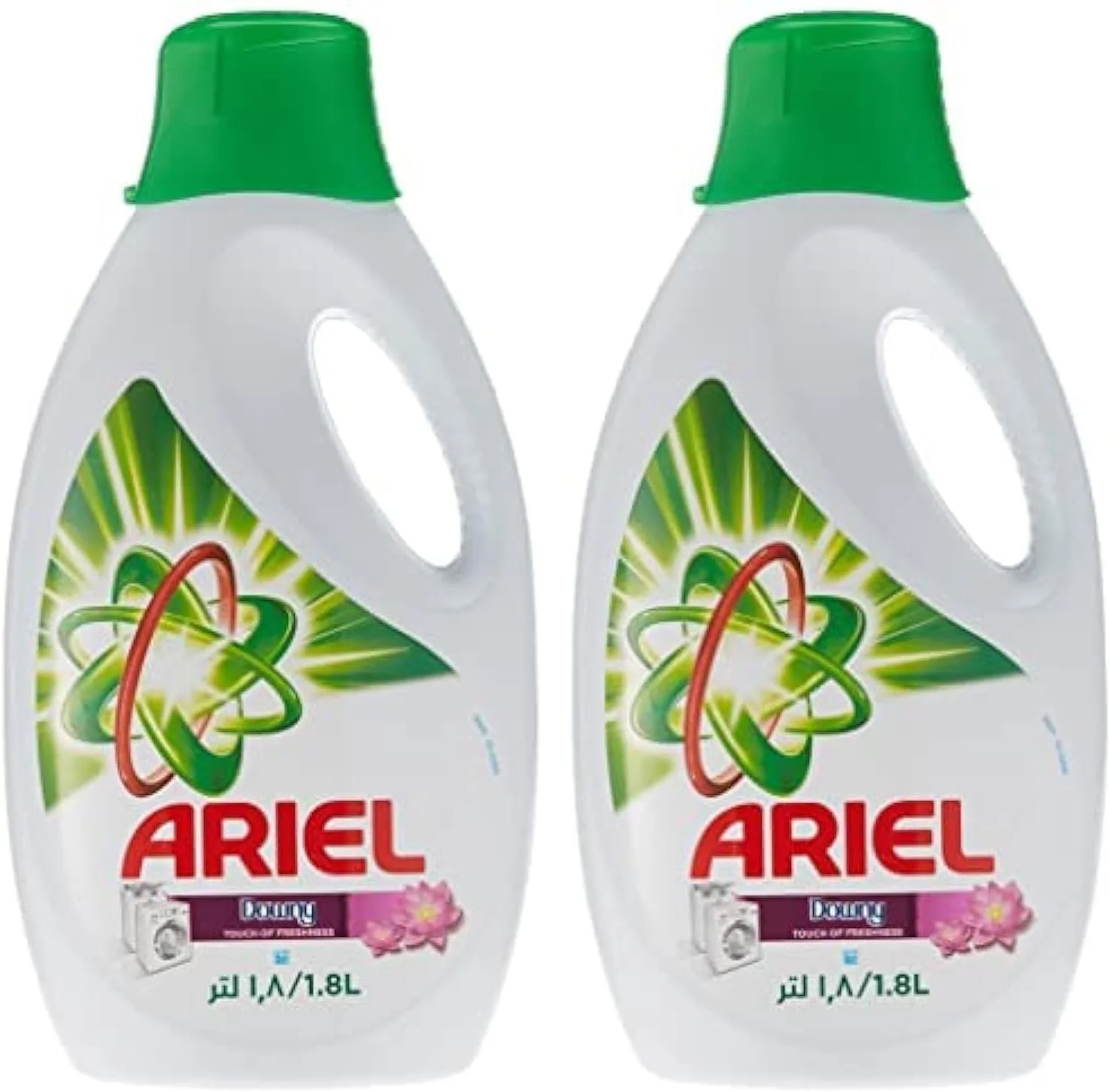 مایع لباسشویی آریل با رایحه طراوت داونی، 1.8 لیتر، بسته 2 عددی