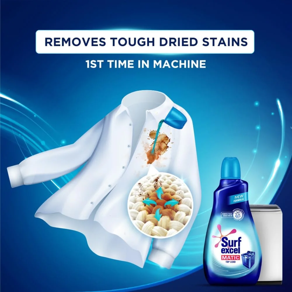 مایع لباسشویی ماشین لباسشویی سطلی Surf Excel Matic - کیسه 2 لیتری