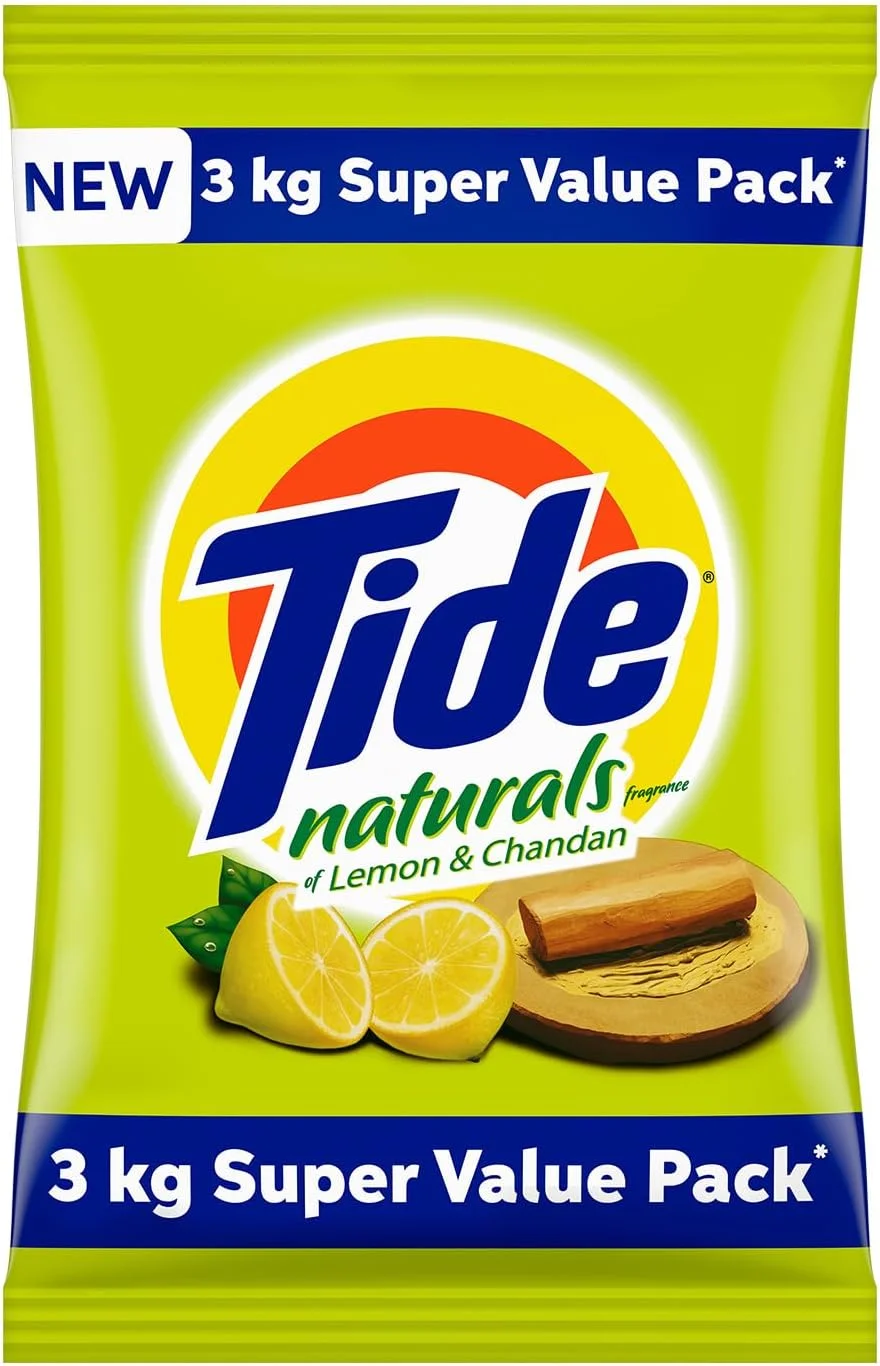 پودر لباسشویی ۳ کیلویی Tide Naturals – لیمو و چاندان