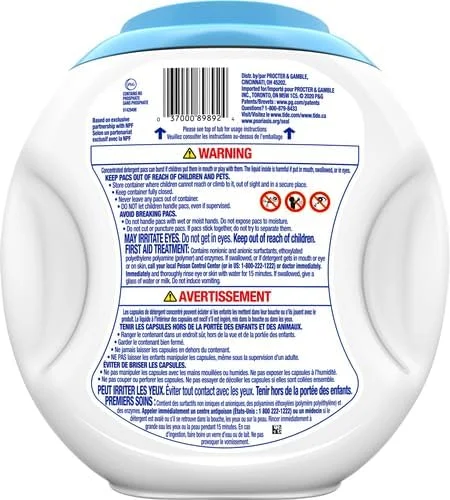 پودر لباسشویی Tide PODS Free & Gentle، بسته های مایع شوینده لباس، 72 عددی
