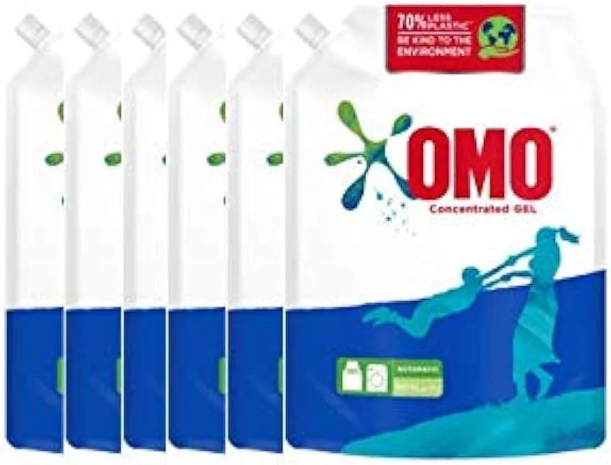 مایع لباسشویی OMO، بسته بندی کیسه ای، 6 عدد 1.8 لیتری