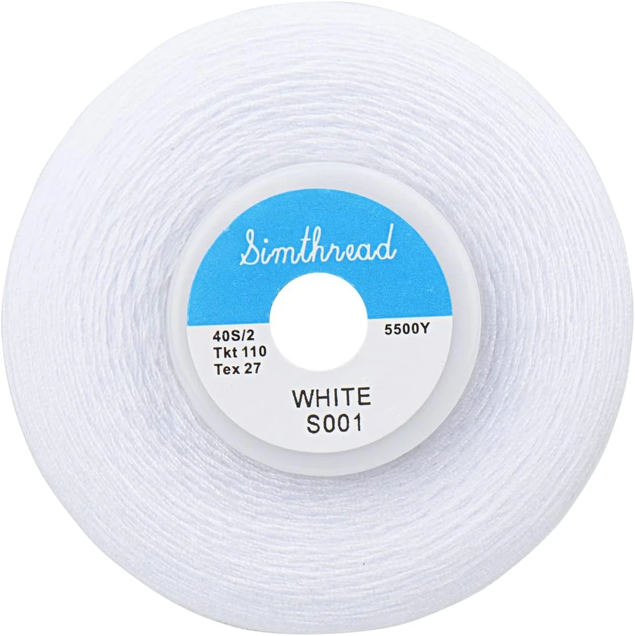 نخ خیاطی چند منظوره Simthread ساخته شده از 100% پلی استر ریسیده شده برای سردوز، اورلاک، مرو، لحاف دوزی 4 مخروط بزرگ 5000 متری (5500 یارد) - 40S/2 1 سفید + 1 مشکی نخ خیاطی چند منظوره Simthread ساخته شده از 100% پلی استر ریسیده شده برای سردوز، اورلاک، مرو، لحاف دوزی 4 مخروط بزرگ 5000 متری (5500 یارد) - 40S/2 1 سفید + 1 مشکی