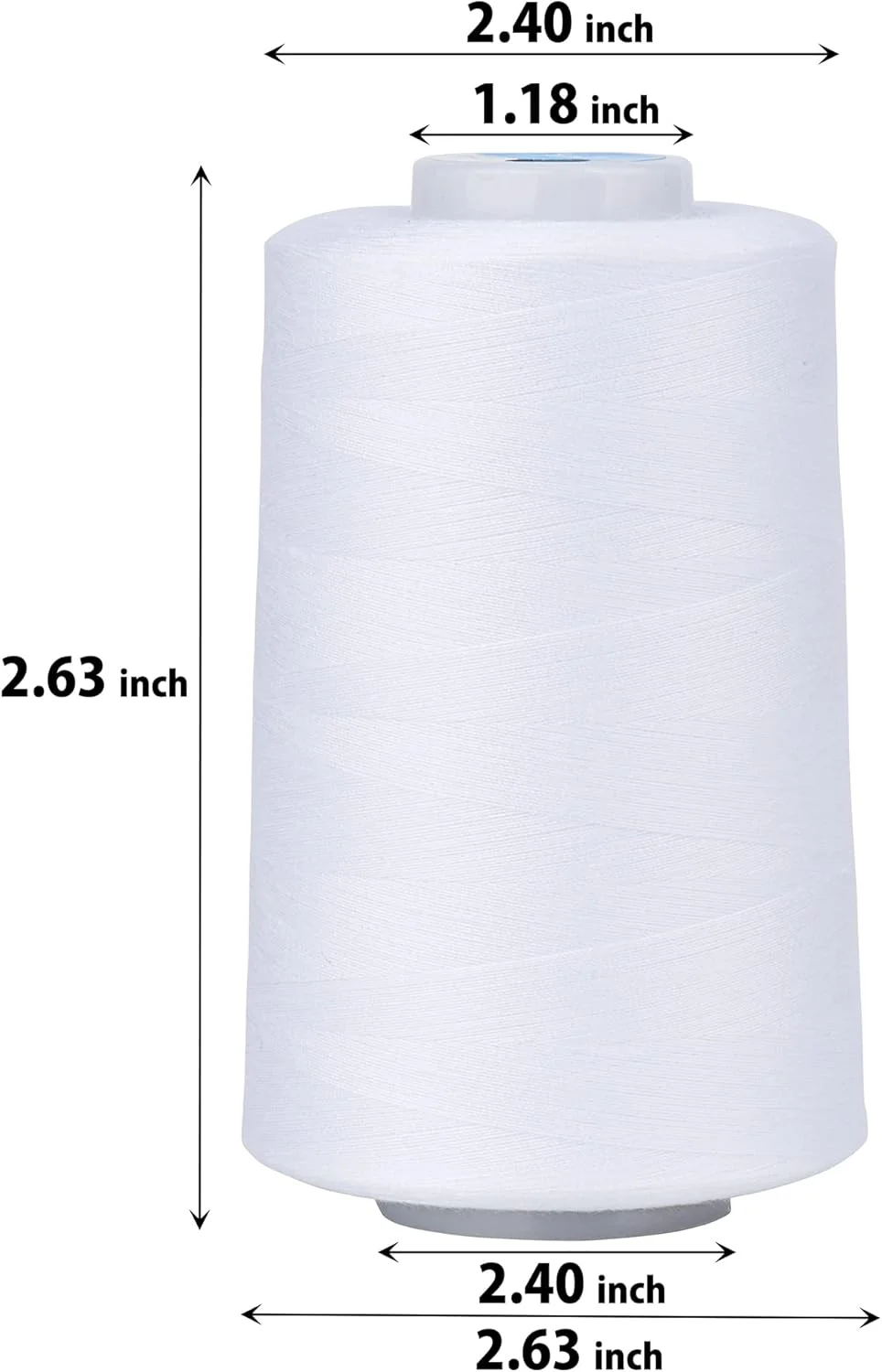 نخ خیاطی چند منظوره Simthread ساخته شده از 100% پلی استر ریسیده شده برای سردوز، اورلاک، مرو، لحاف دوزی 4 مخروط بزرگ 5000 متری (5500 یارد) - 40S/2 1 سفید + 1 مشکی نخ خیاطی چند منظوره Simthread ساخته شده از 100% پلی استر ریسیده شده برای سردوز، اورلاک، مرو، لحاف دوزی 4 مخروط بزرگ 5000 متری (5500 یارد) - 40S/2 1 سفید + 1 مشکی