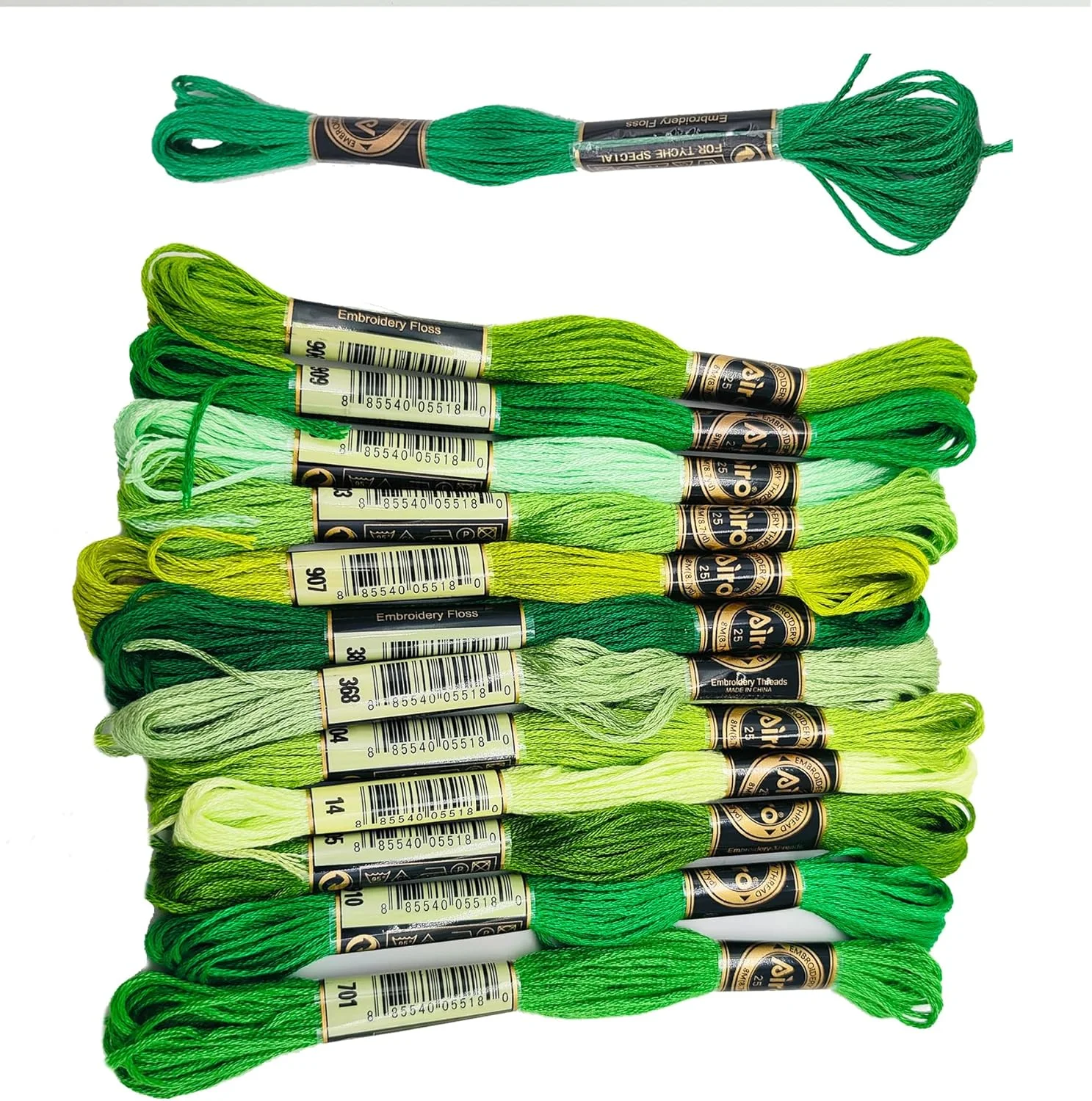 نخ گلدوزی چوانگ 28 عددی سبز، نخ گلدوزی سبز پنبه ای، نخ کوک متقاطع برای نخ دستبند دوستی و پروژه های گلدوزی DIY (28 عدد نخ گلدوزی سبز) نخ گلدوزی چوانگ 28 عددی سبز، نخ گلدوزی سبز پنبه ای، نخ کوک متقاطع برای نخ دستبند دوستی و پروژه های گلدوزی DIY (28 عدد نخ گلدوزی سبز)