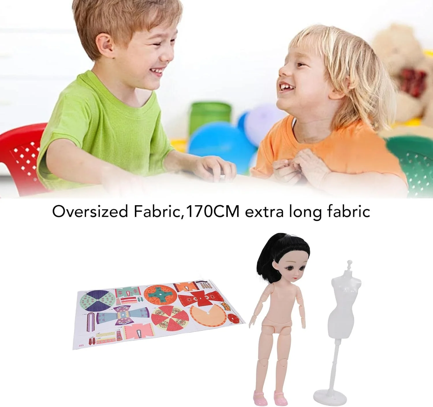 اسباب بازی ساخت لباس عروسک بچه گانه، سبک سلسله تانگ، بدون نیاز به دوخت، آموزشی DIY با ابزار و پارچه برای علاقه مندان به هانفو اسباب بازی ساخت لباس عروسک بچه گانه، سبک سلسله تانگ، بدون نیاز به دوخت، آموزشی DIY با ابزار و پارچه برای علاقه مندان به هانفو