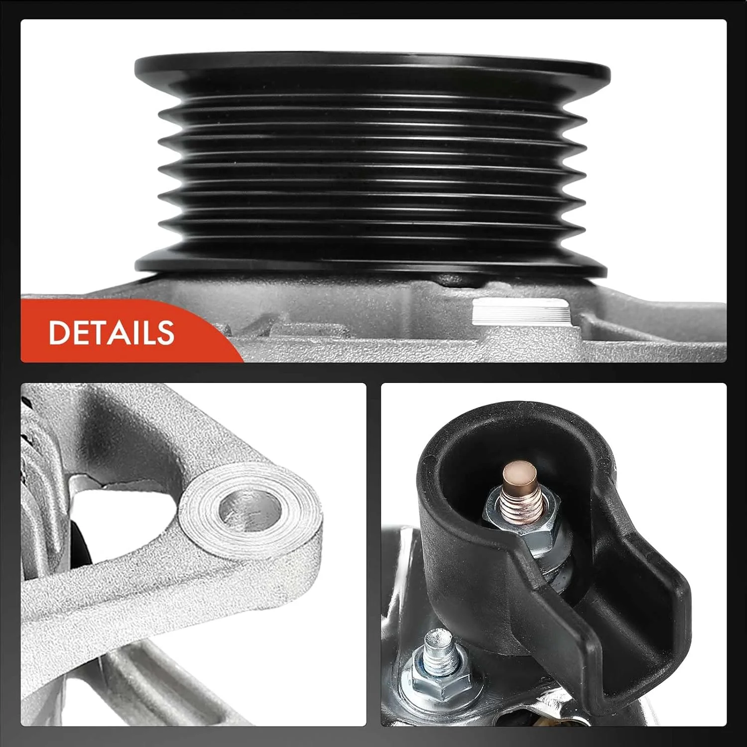 آلترناتور A-Premium سازگار با مدل های دوج و جیپ - داکوتا، گرند چروکی، چروکی، رانگلر، TJ، کامنچ - 1991-1998 - 2.5L 4.0L - 90A 12V CW پولی 6 شیاره - جایگزین# 10463782, 10463797