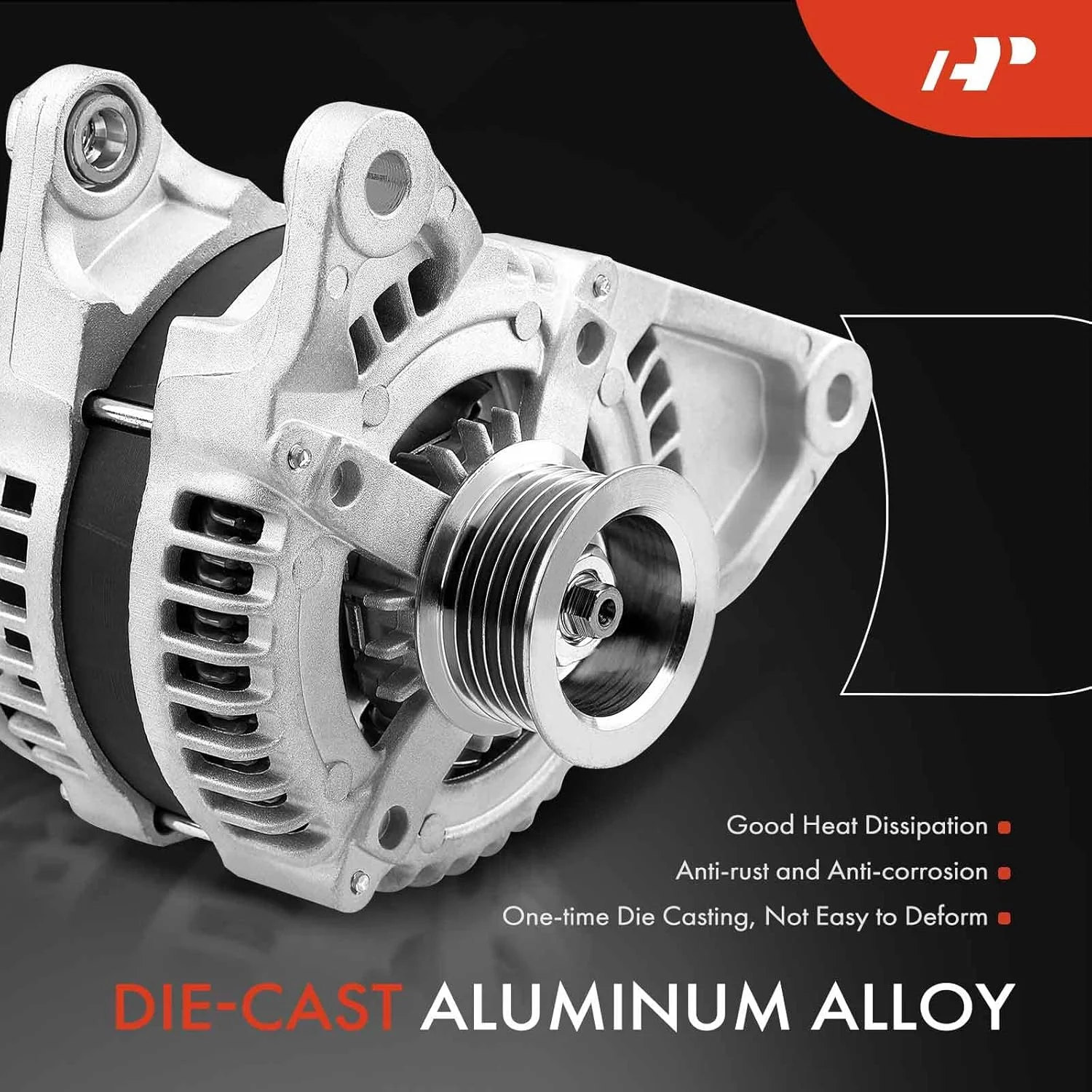دینام A-Premium سازگار با جیپ گرند چروکی 5.7L 6.1L، کامندر 2007-2010 5.7L، 12 ولت 150 آمپر چرخش در جهت عقربه های ساعت پولی 6 شیاره، جایگزین# 421000-0550، 421000-0552