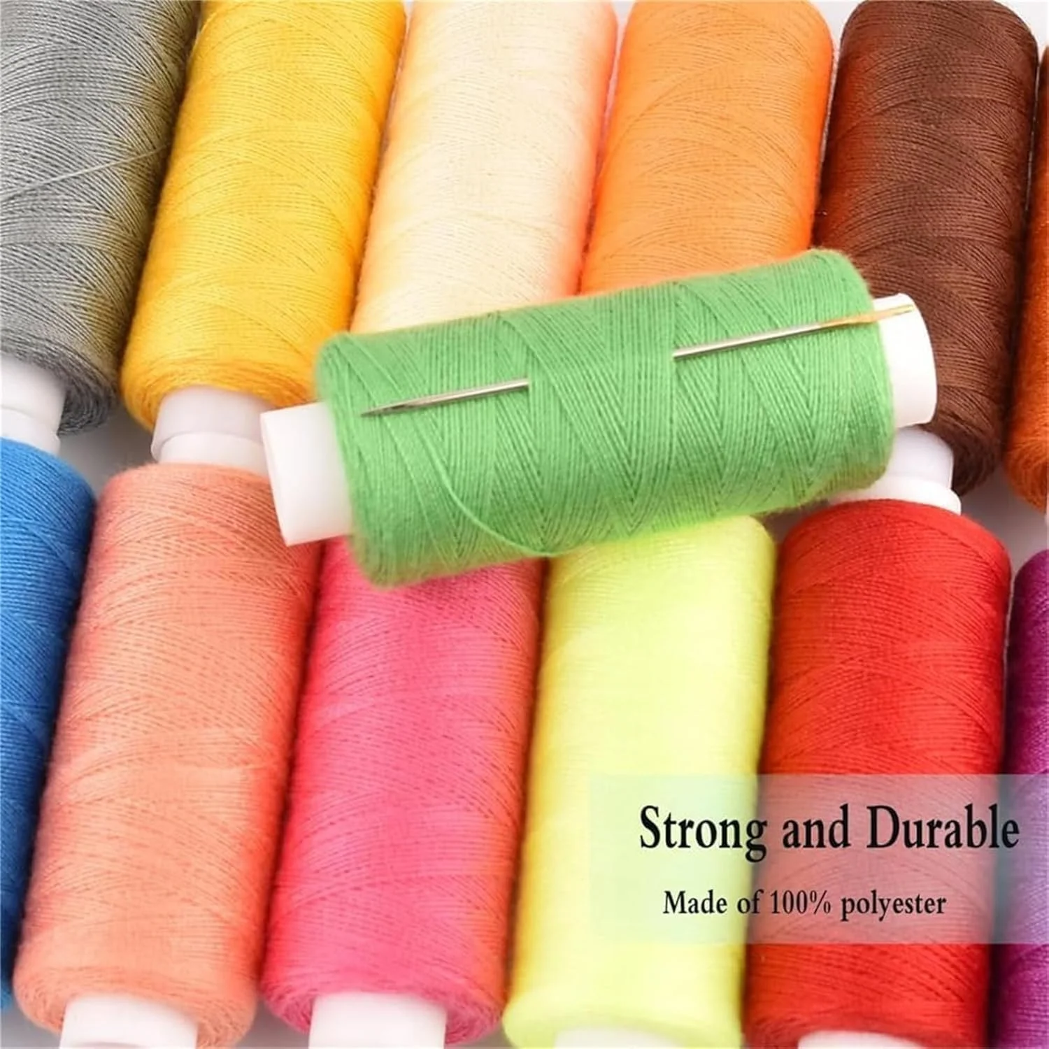 ست قرقره نخ خیاطی پلی استر هالامودو 39 رنگ 200 یاردی مناسب برای خیاطی دستی و چرخ خیاطی صنعتی ست قرقره نخ خیاطی پلی استر هالامودو 39 رنگ 200 یاردی مناسب برای خیاطی دستی و چرخ خیاطی صنعتی