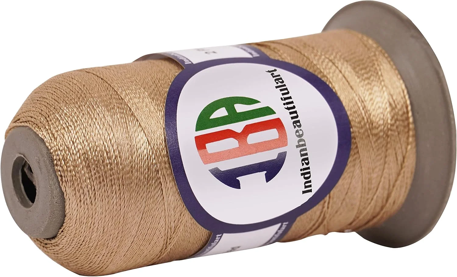 نخ گلدوزی نایلونی دو لایه IBA Indianbeautifulart، قرقره نخ خیاطی چند منظوره 1500 متری، نخ سردوز برای صنایع دستی DIY، بسته 1 عددی (بژ) نخ گلدوزی نایلونی دو لایه IBA Indianbeautifulart، قرقره نخ خیاطی چند منظوره 1500 متری، نخ سردوز برای صنایع دستی DIY، بسته 1 عددی (بژ)