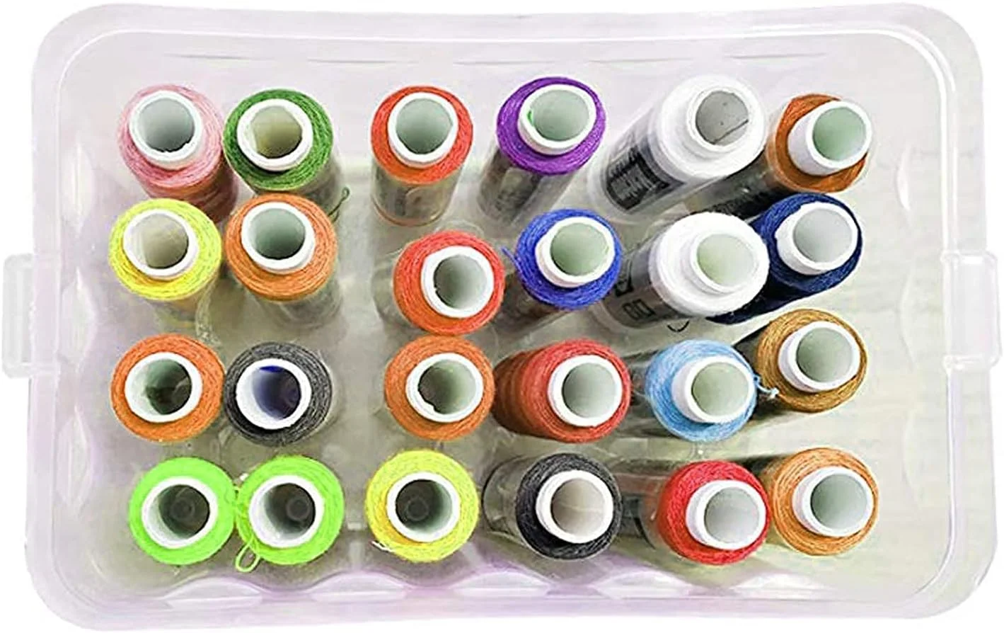 جعبه خیاطی ikis - 5 در 1 - 24 قرقره نخ پلی استر متنوع و جعبه نگهداری لوازم جانبی (چند رنگ) / نخ چین / سوزن / جعبه خیاطی گچ دار با نخ چین، گچ، سوزن جعبه خیاطی ikis - 5 در 1 - 24 قرقره نخ پلی استر متنوع و جعبه نگهداری لوازم جانبی (چند رنگ) / نخ چین / سوزن / جعبه خیاطی گچ دار با نخ چین، گچ، سوزن