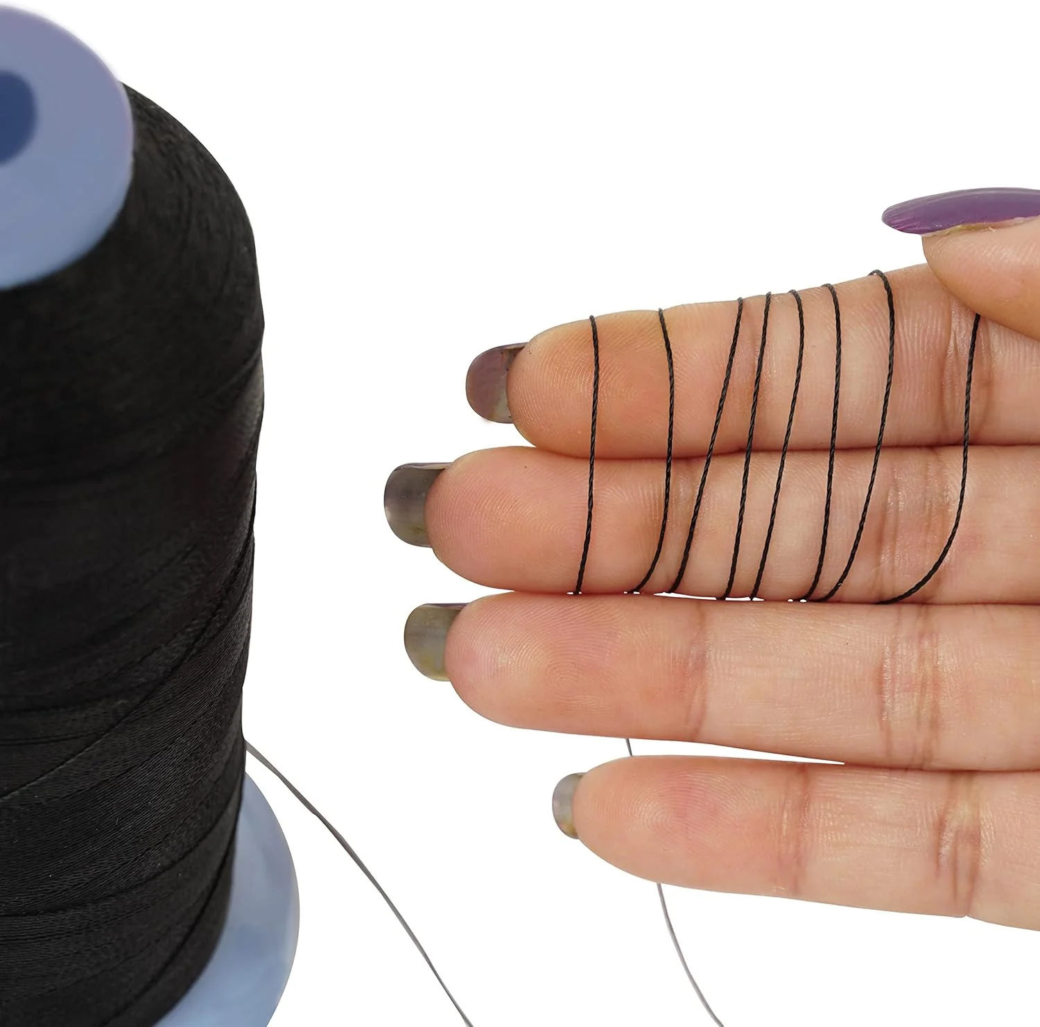 نخ گلدوزی نایلونی 3 لایه Indianbeautifulart IBA، قرقره نخ خیاطی چند منظوره 1500 متری، نخ سردوز برای صنایع دستی DIY، بسته 1 عددی (مشکی) نخ گلدوزی نایلونی 3 لایه Indianbeautifulart IBA، قرقره نخ خیاطی چند منظوره 1500 متری، نخ سردوز برای صنایع دستی DIY، بسته 1 عددی (مشکی)