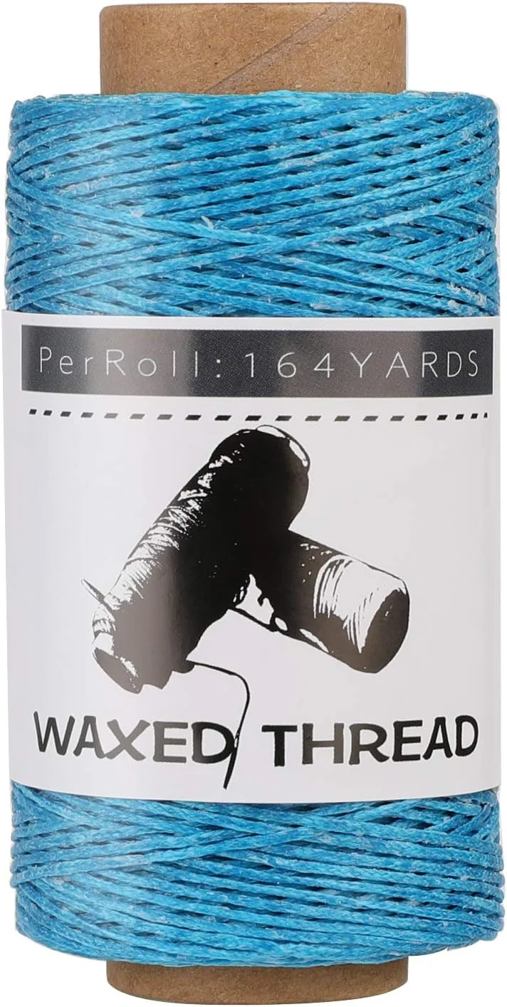 نخ موم زده Jupean، 150 متر / 164 یارد آبی دریاچه ای، نخ موم زده چرم، نخ های دوخت چرم، نخ های دوخت دستی برای دوخت دستی، صحافی و کاردستی DIY مبتدی نخ موم زده Jupean، 150 متر / 164 یارد آبی دریاچه ای، نخ موم زده چرم، نخ های دوخت چرم، نخ های دوخت دستی برای دوخت دستی، صحافی و کاردستی DIY مبتدی