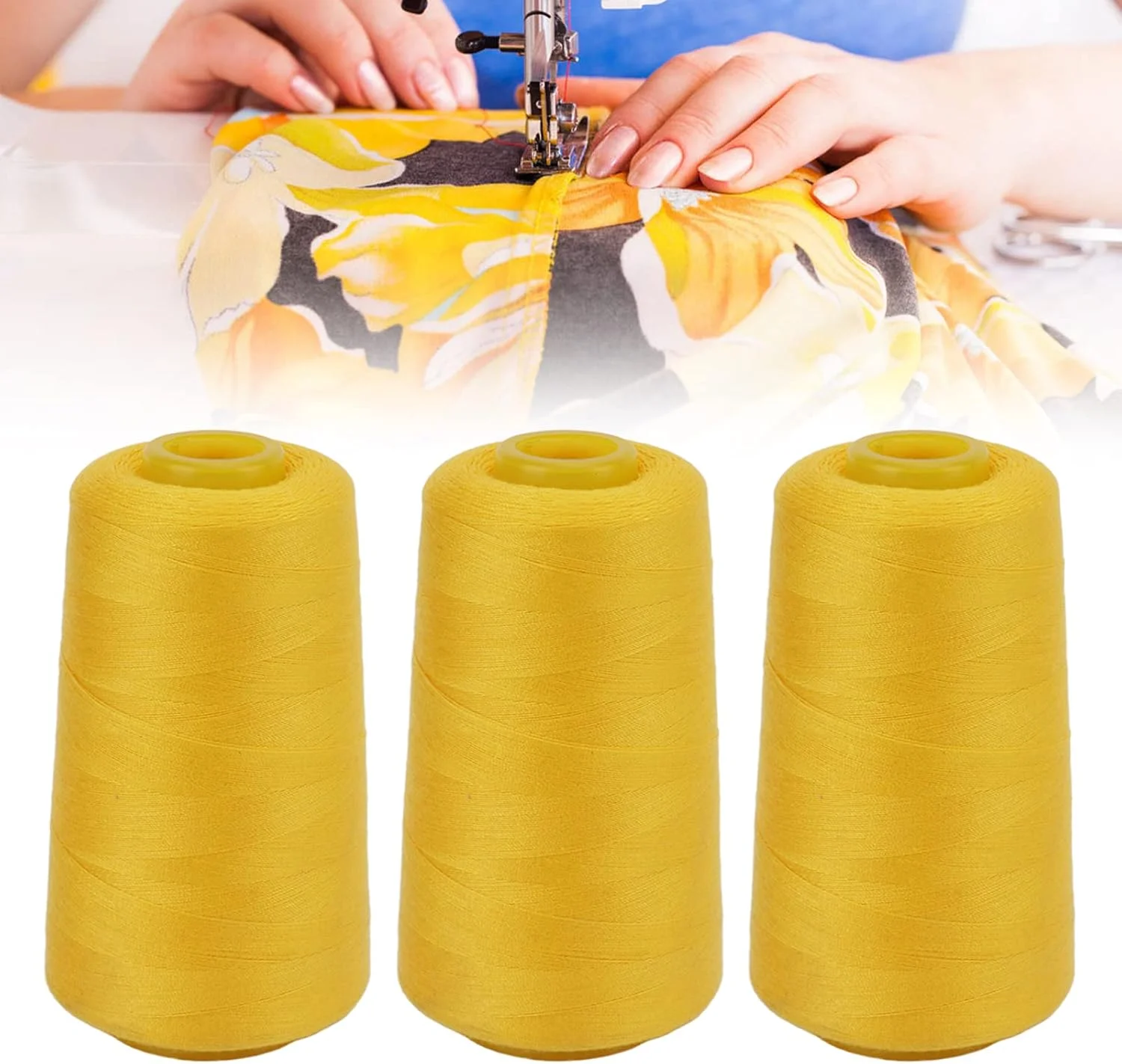 نخ سردوز Junlucki، نخ خیاطی 3 عددی با استحکام بالا و رنگ های زنده برای لحاف دوزی، خیاطی و DIY نخ سردوز Junlucki، نخ خیاطی 3 عددی با استحکام بالا و رنگ های زنده برای لحاف دوزی، خیاطی و DIY